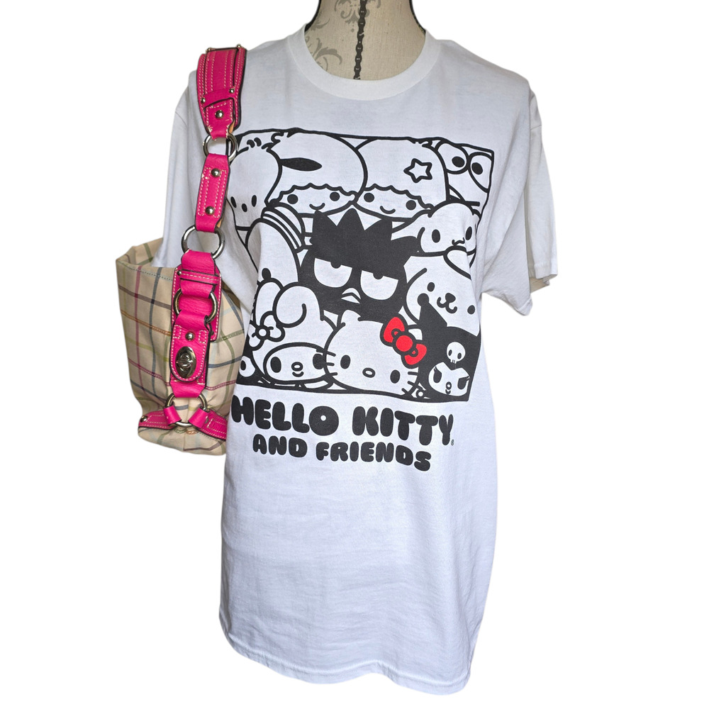 Kawaii Hello Kitty Sanrio T-Shirt Size M White